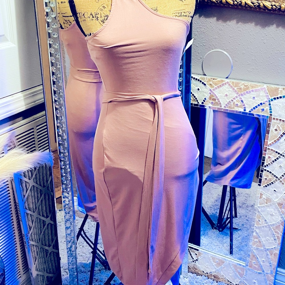 Mauve tight dress